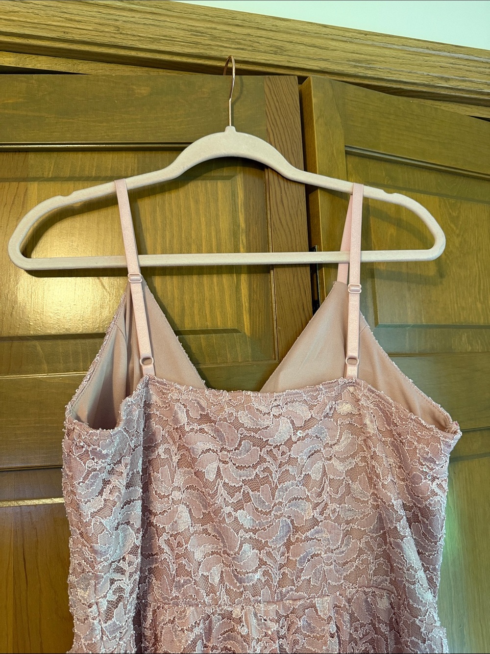 Pink High-Low Dress - Picture 7 of 9